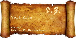 Veil Zita névjegykártya
